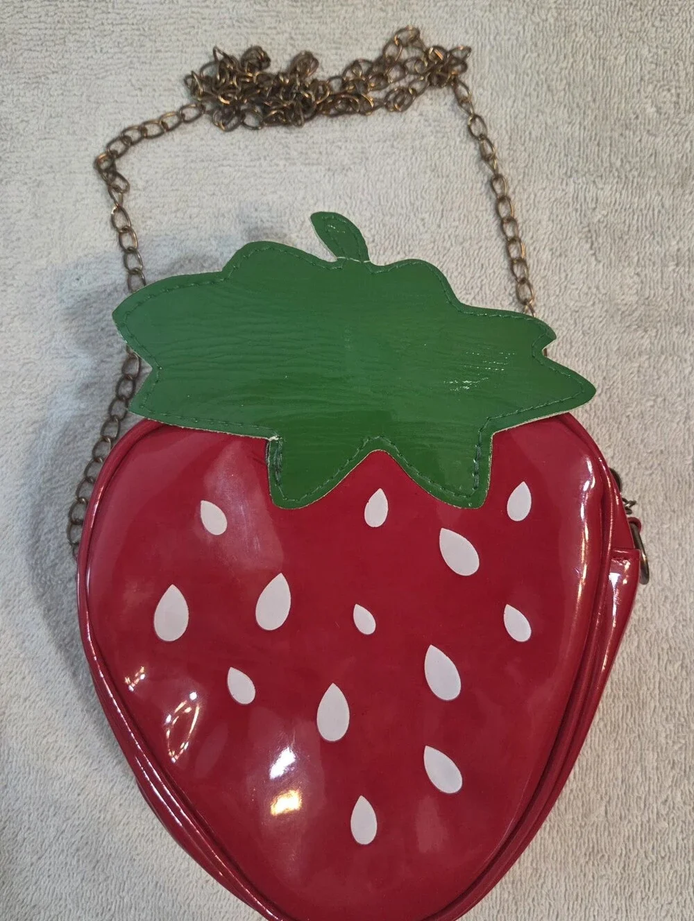 Strawberry Novelty Crossbody Bag Kawaii Cottagecore Y2K - Picture 1 of 10